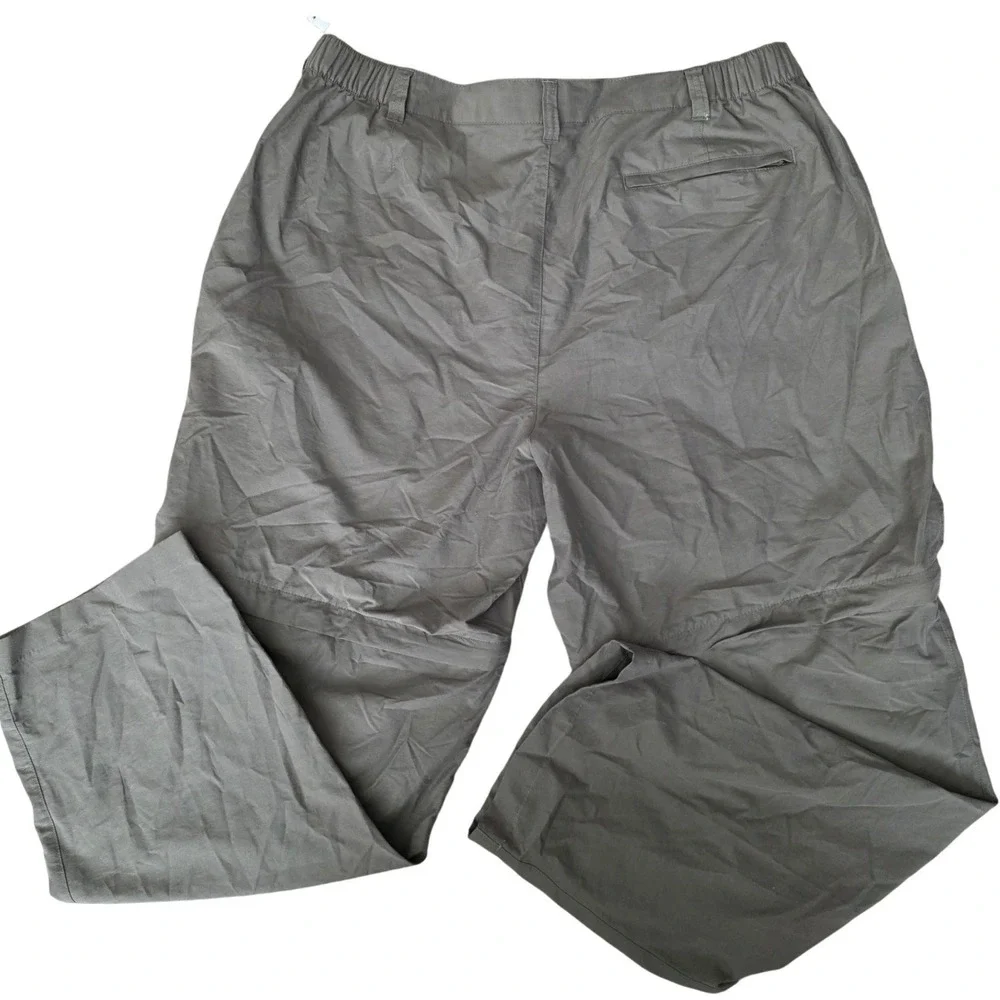 Roundtree Yorke Mens Convertible Cargo Pants‎ Zip Off Legs Basil Sz 40x30